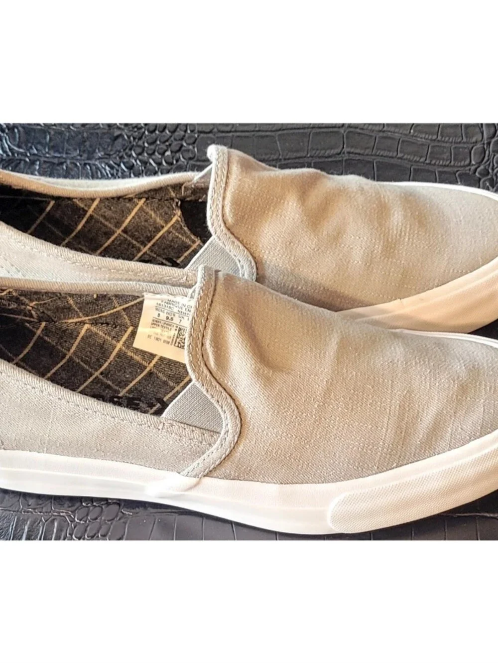 Converse Jack Purcell Slip-On Sneaker Men Size 8 Denim Gray Canvas Casual Vaca